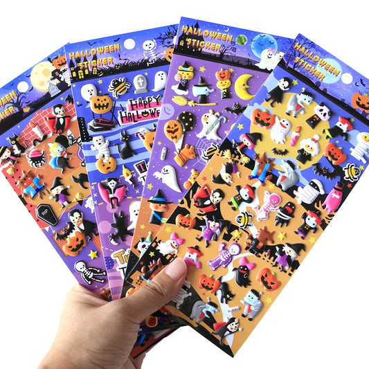 Cartoon Halloween Theme Sticker Pack