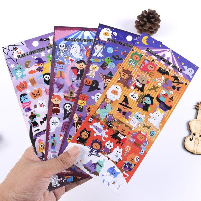 Cartoon Halloween Theme Sticker Pack