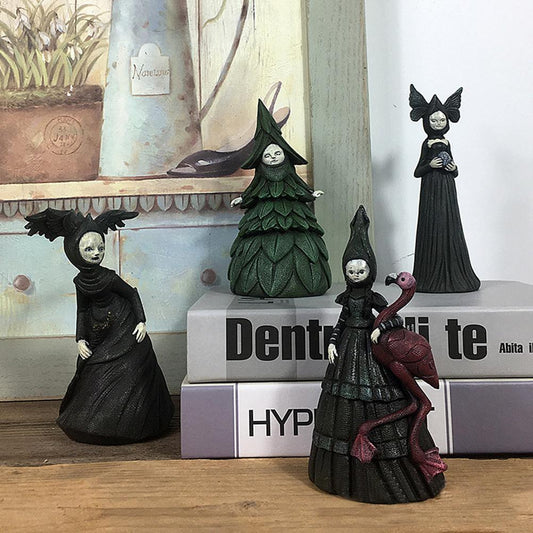Resin Witch Statue For Halloween