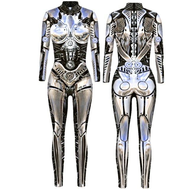 Sexy Slim Robot Costume