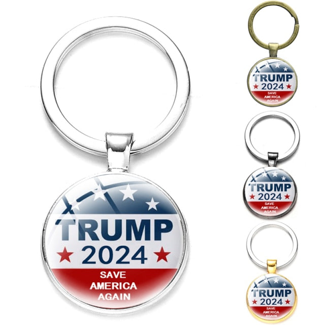 Donald Trump Support Round Keychain