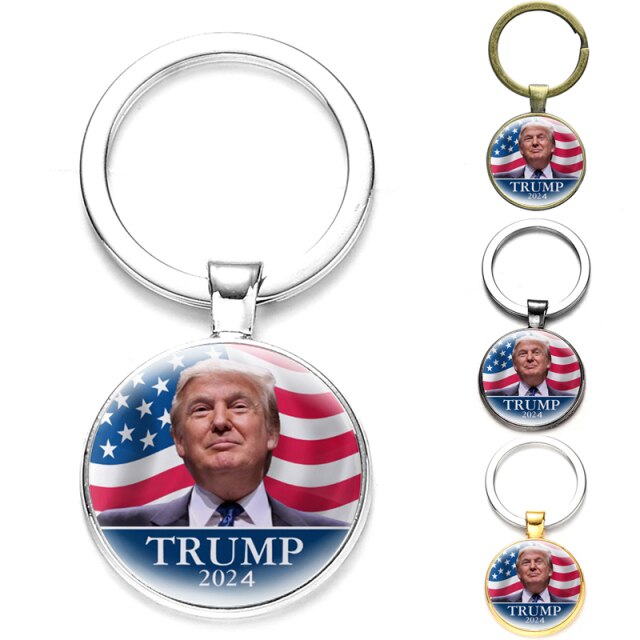 Donald Trump Support Round Keychain