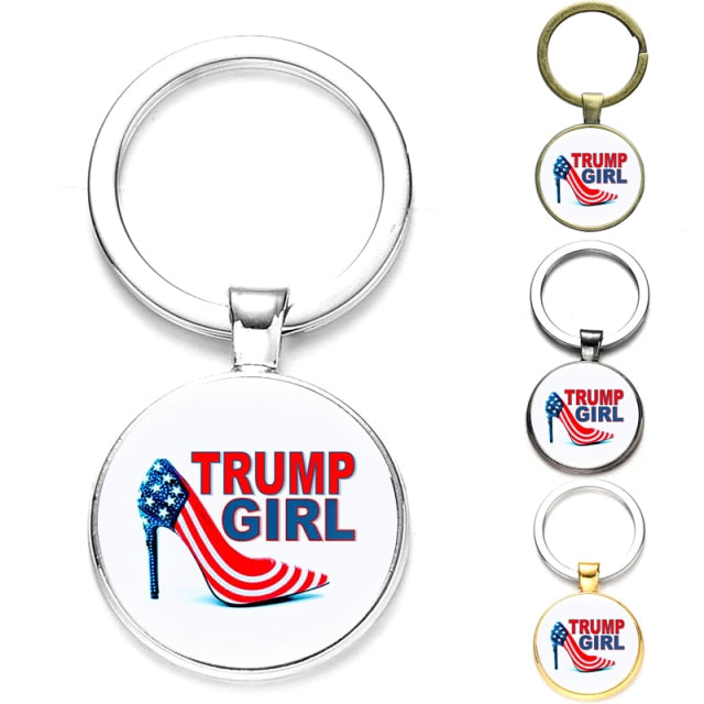 Donald Trump Support Round Keychain
