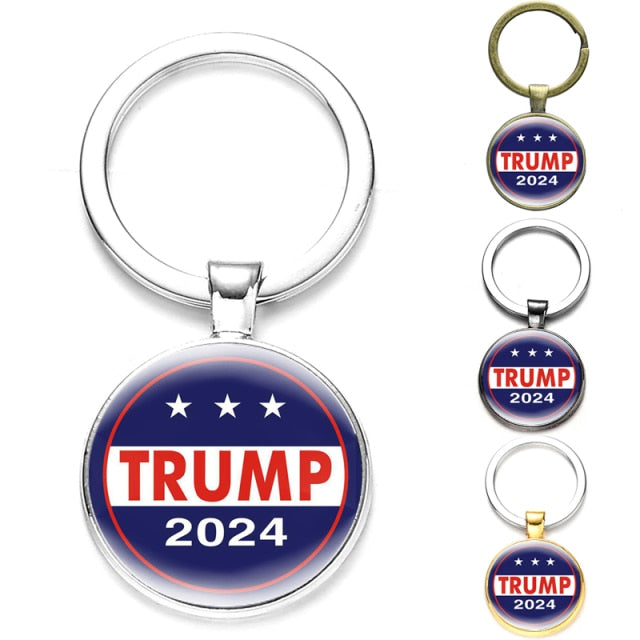 Donald Trump Support Round Keychain