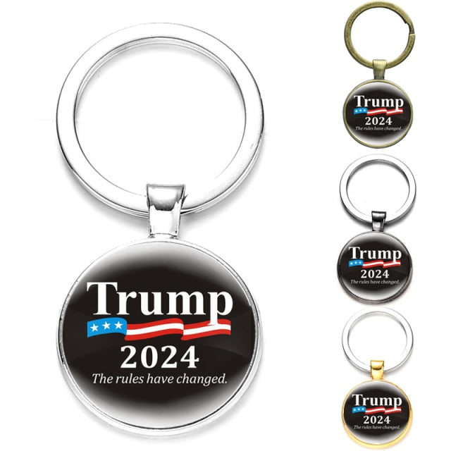 Donald Trump Support Round Keychain