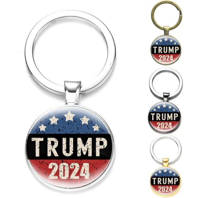 Donald Trump Support Round Keychain