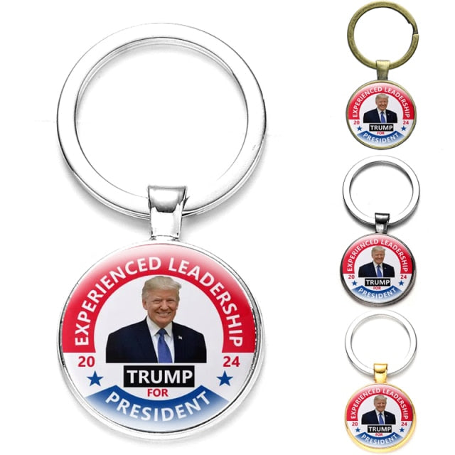 Donald Trump Support Round Keychain