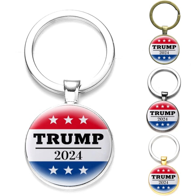 Donald Trump Support Round Keychain