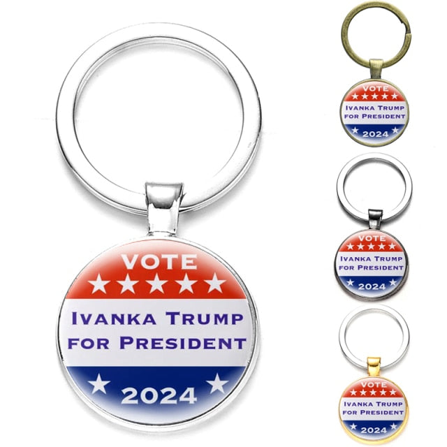 Donald Trump Support Round Keychain