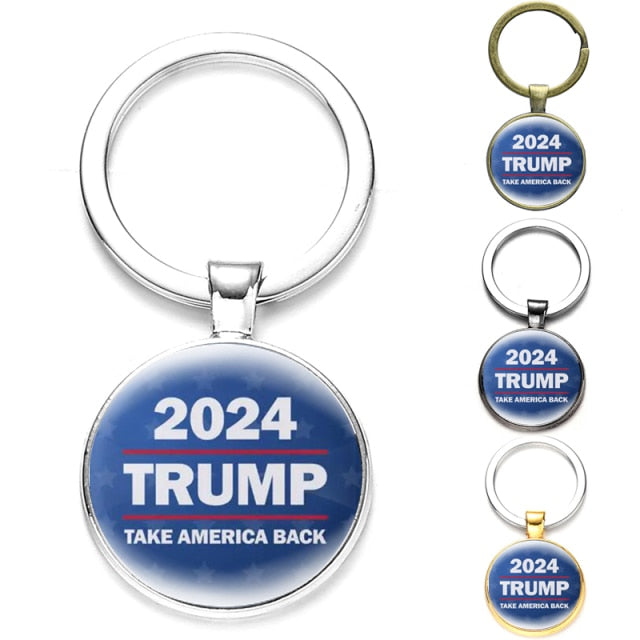 Donald Trump Support Round Keychain