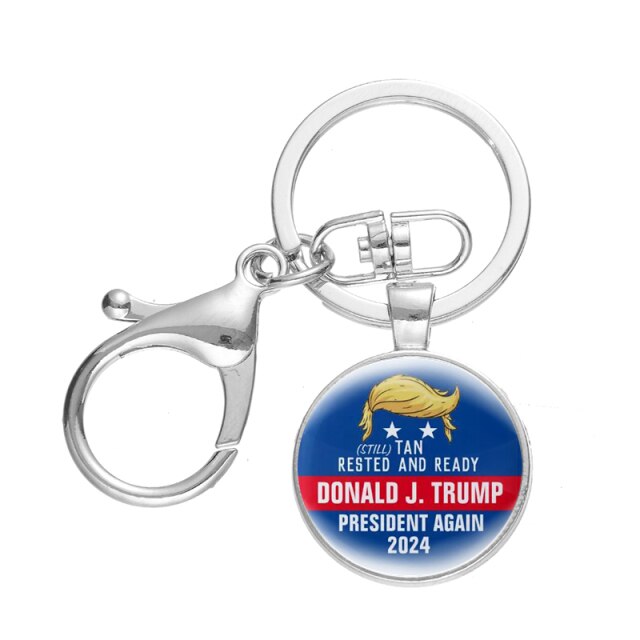Trump 2024 Save America Again Keychain