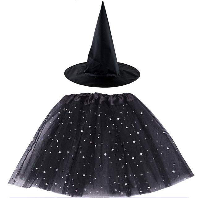 Spider Web Tutu Cobweb Skirt Witch Wizard Hat Tulle Outfits