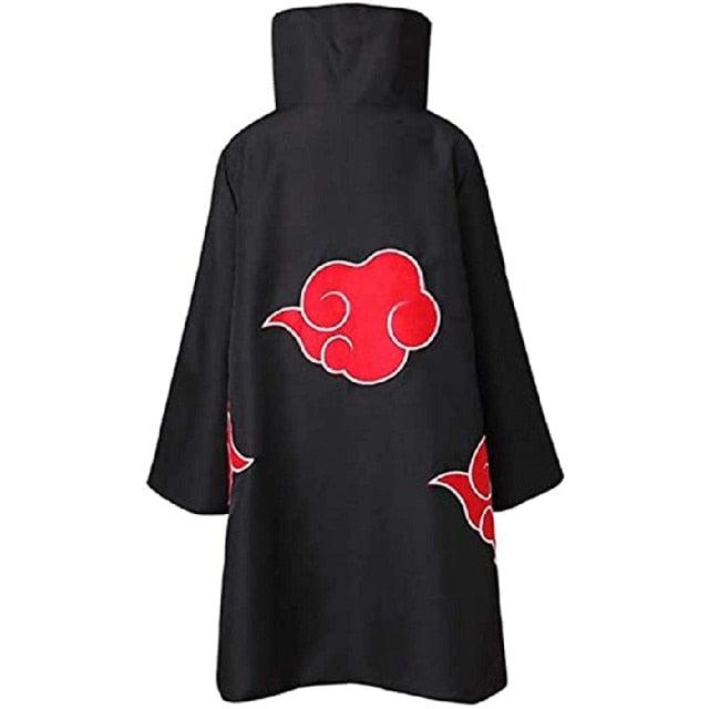 Akatsuki Costume3Pcs with Headband and Ring  Akatsuki Halloween Cloak Cape Itachi Robe Cosplay Anime Costume with Konoha Bandeau - All Halloween Costumes