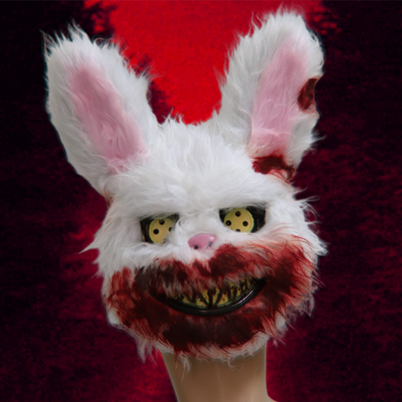 Wild wolf Halloween mask with bloody killer bunny styling