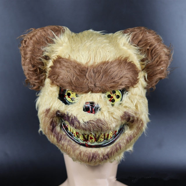 Wolf mask fur and teeth detail