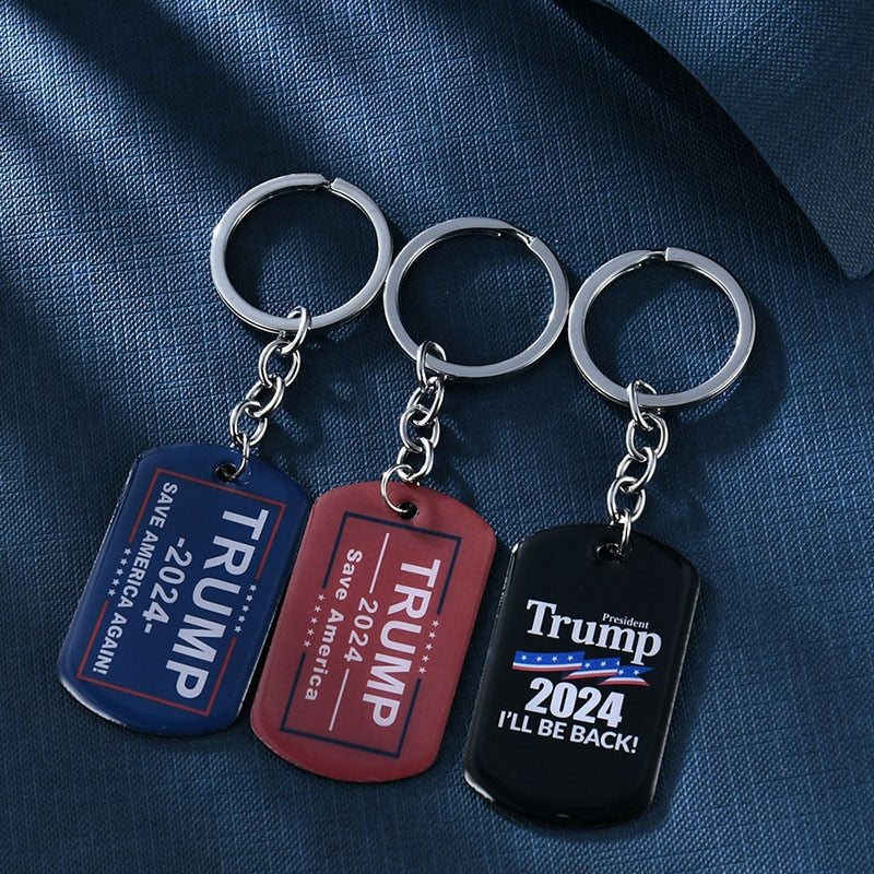 Halloween Donald Trump Stainless Steel Keychain accessory