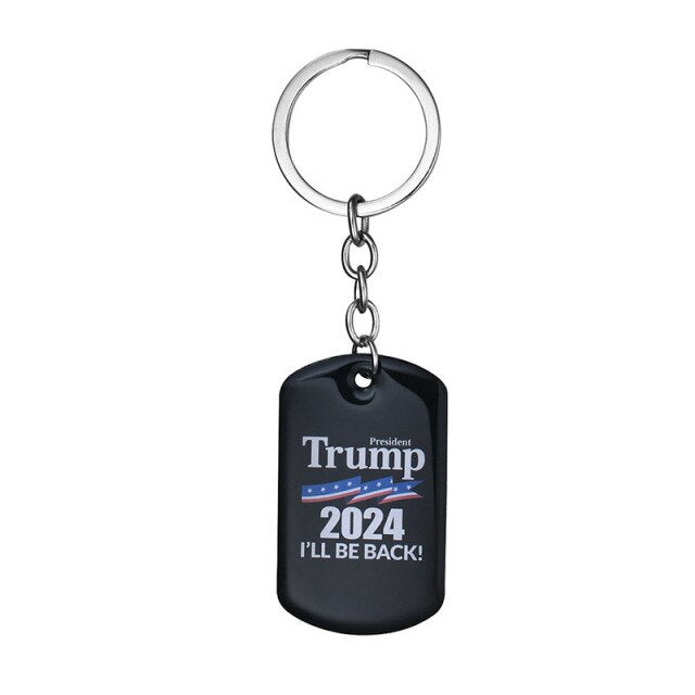 Donald Trump Stainless Steel Keychain
