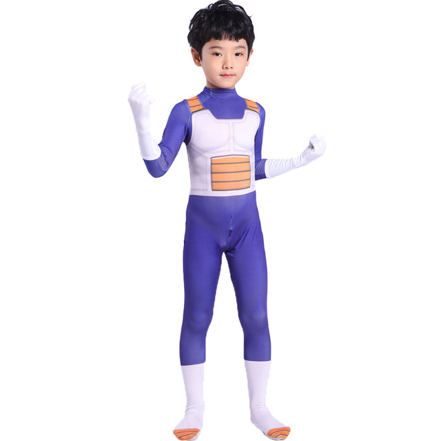 Halloween Anime Vegeta Cosplay Costume For Adult Kid