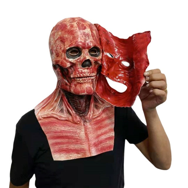 Halloween Double Layer Ripped Mask