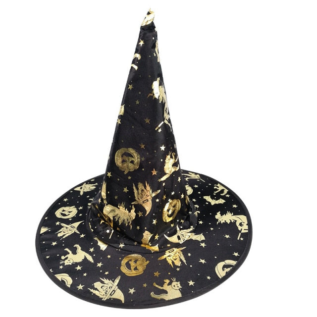 Witch Masquerade Ribbon Wizard Hat