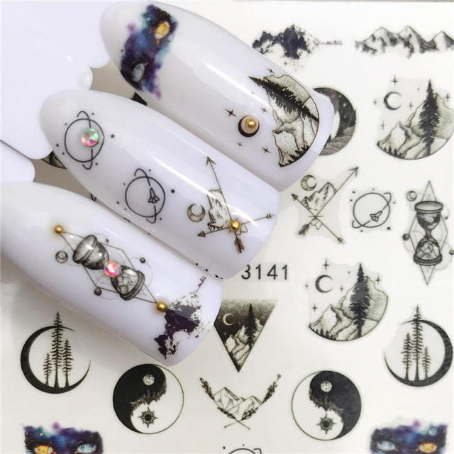 Water Nail Stickers For Halloween