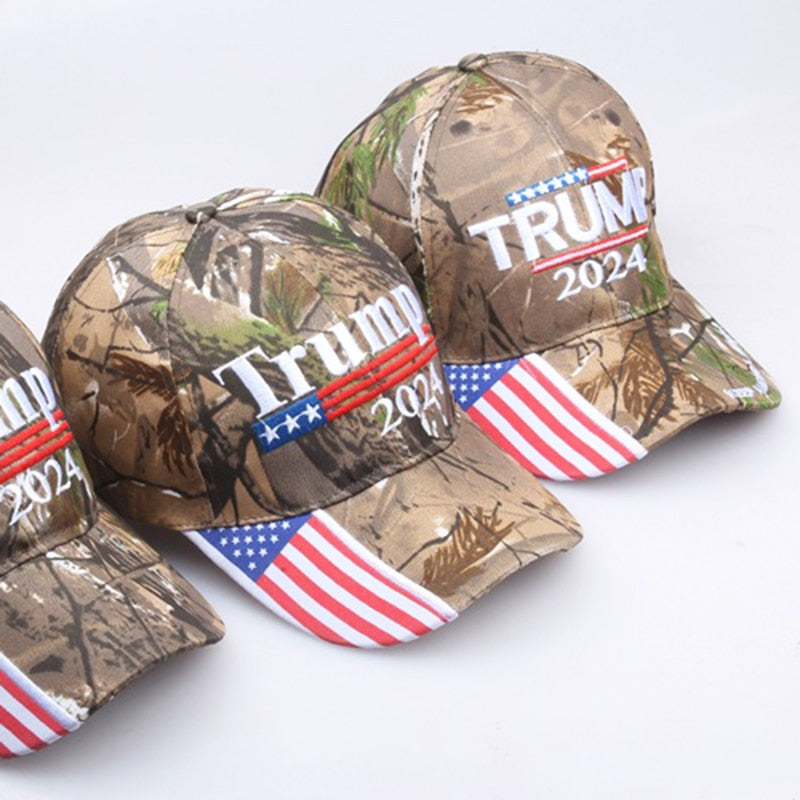 Halloween New Donald Trump 2024 Cap Camouflage for adults