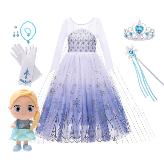 Snow Queen White Cosplay Dress