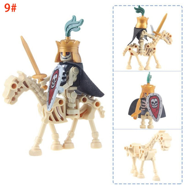 Halloween Skeleton Knight Figures