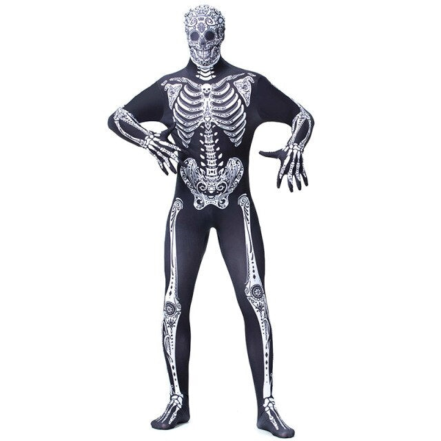 Halloween Terror Ghost Skull Cosplay Costume