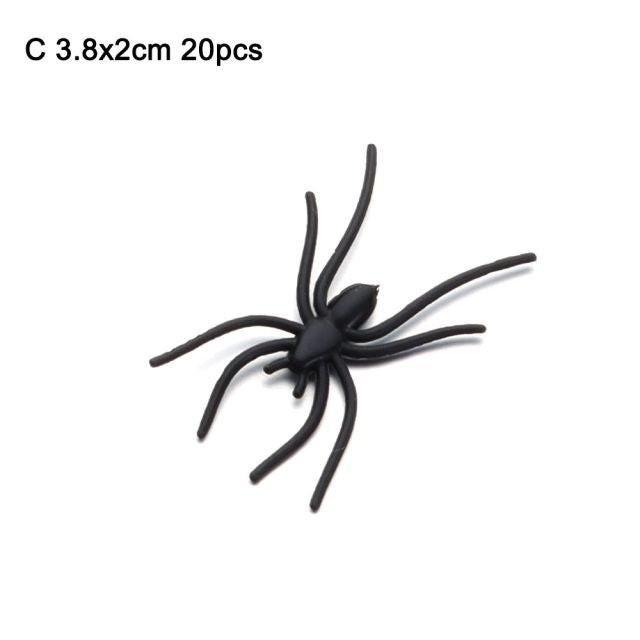 Black Spider Halloween Decoration Toy