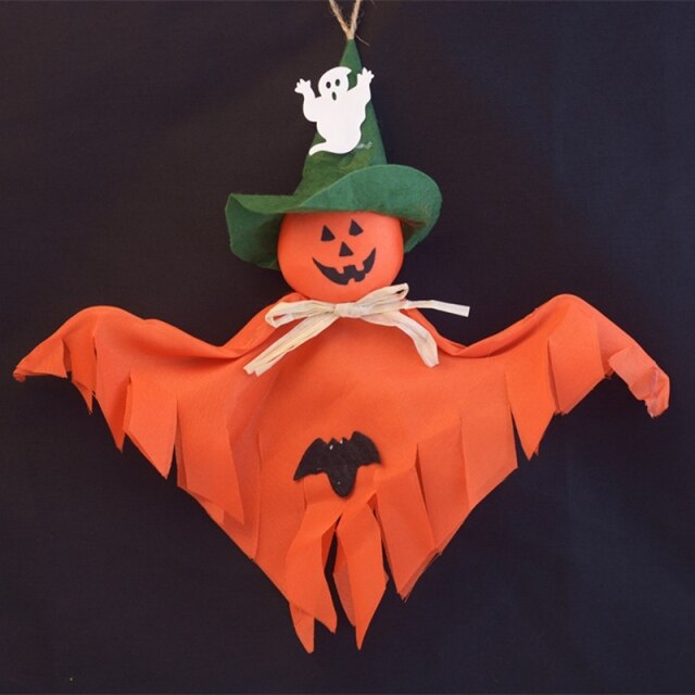 Hanging ghost decoration close-up