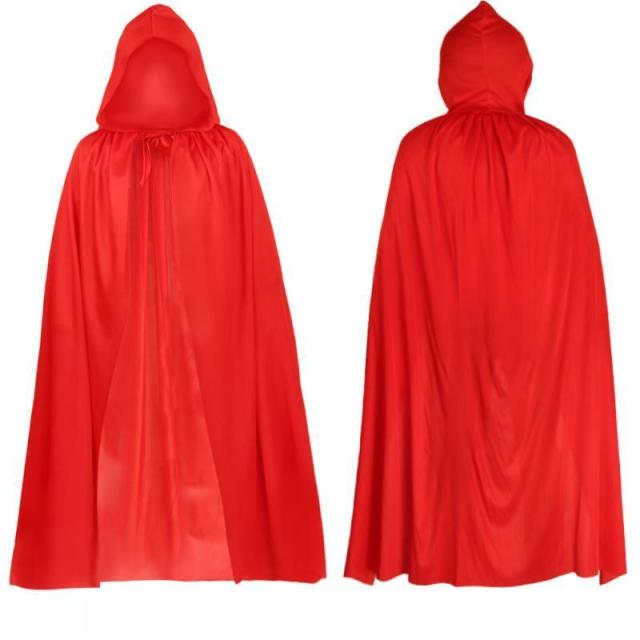 Scary Devil Role Witch Vampire Long Cape