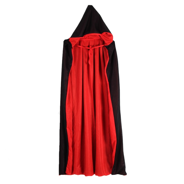 Scary Devil Role Witch Vampire Long Cape