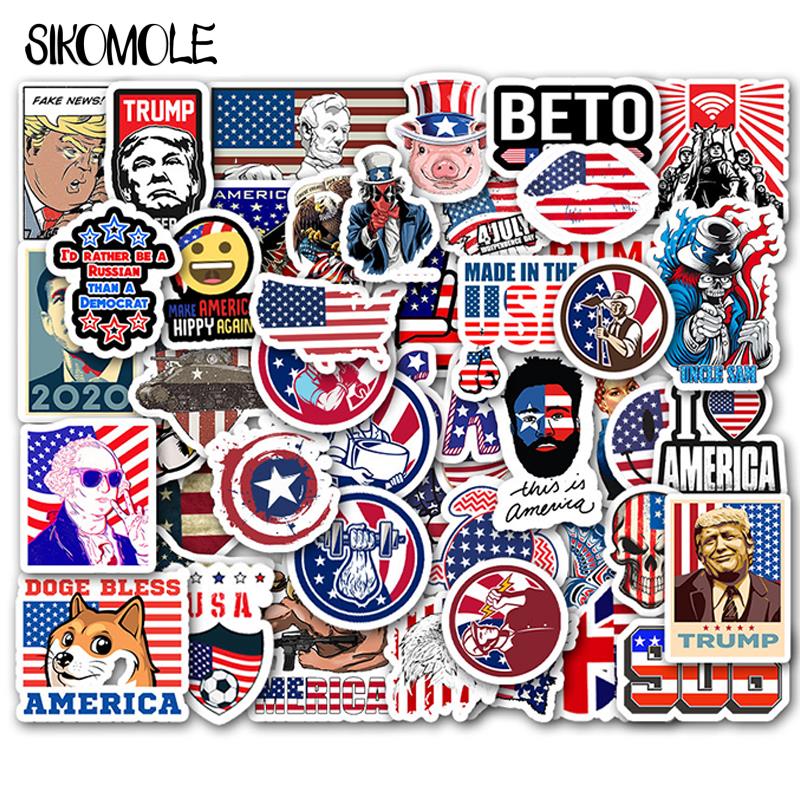 Halloween President Donald Trump Cartoon Stickers