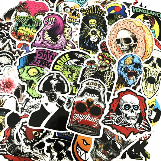 Skull Dark Series Horror Graffiti Stickers