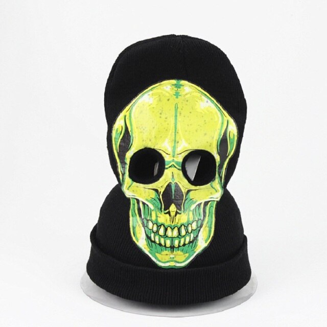 Horror Skull Knitted Headgear Ghost Mask