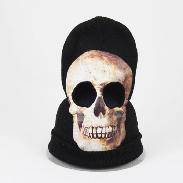 Horror Skull Knitted Headgear Ghost Mask