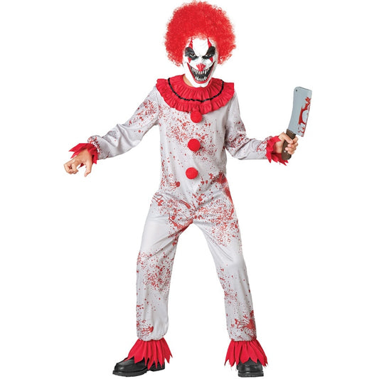 Scary Bloody Clown Skiller Costume Halloween It Joker