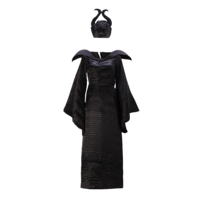 Maleficent Evil Witch Luxury Long Dress