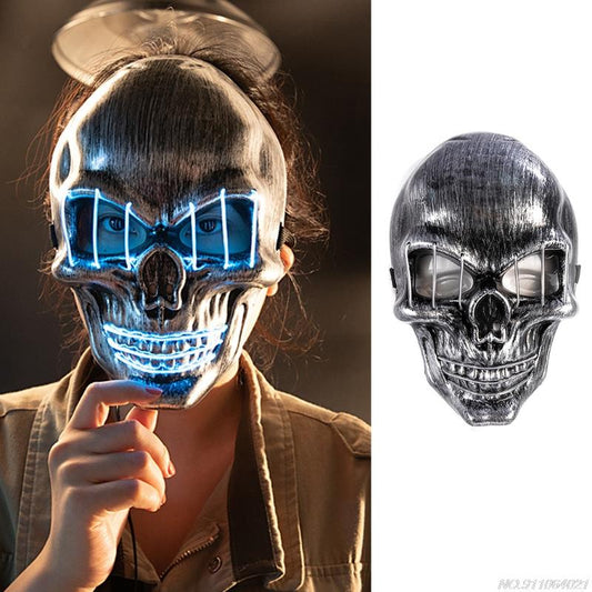 Glowing Skull Halloween Mask