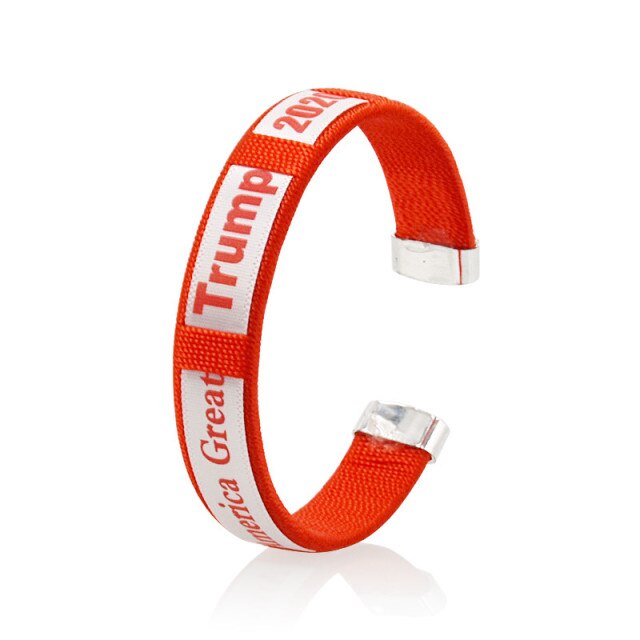 e Trump 2022 Wristband Color Sports Bracelet Rubber Fitness