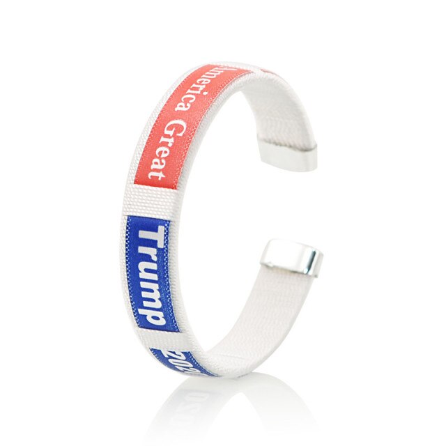 e Trump 2022 Wristband Color Sports Bracelet Rubber Fitness