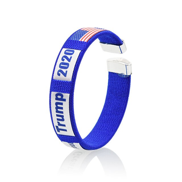 e Trump 2022 Wristband Color Sports Bracelet Rubber Fitness