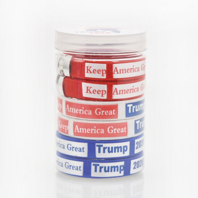 e Trump 2022 Wristband Color Sports Bracelet Rubber Fitness