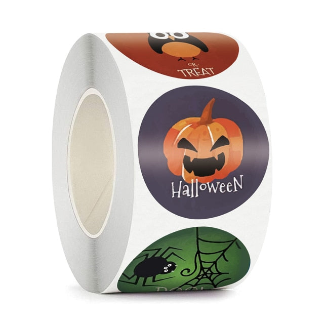 Pumpkin Bat Sealing Sticker Happy Halloween