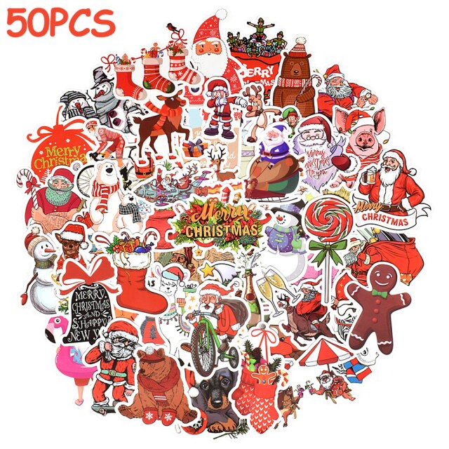 Cartoon Christmas Stickers for Kid Halloween Gift