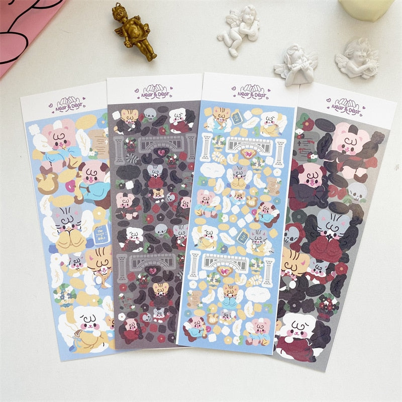 Halloween Korean Ins Cute Cartoon Angel Devil Sticker