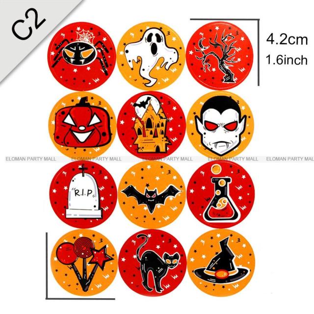 Horror Funny Pumpkin Pack DIY Stickers