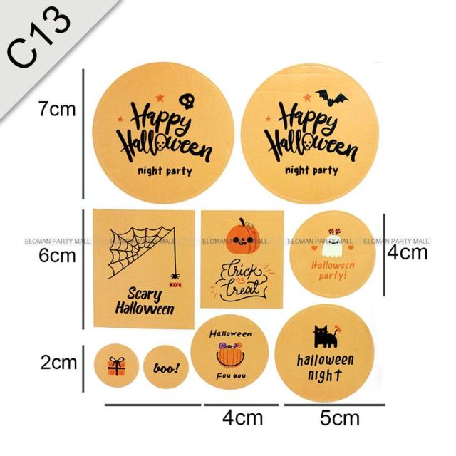 Horror Funny Pumpkin Pack DIY Stickers