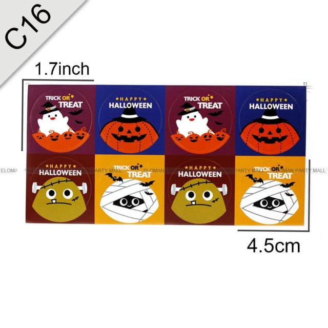 Horror Funny Pumpkin Pack DIY Stickers